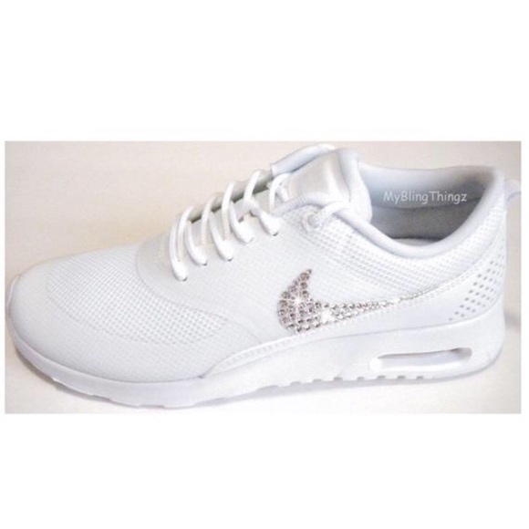 Bling Nike Air Max Thea Shoes w/ Swarovski Crystal - Picture 2 of 4
